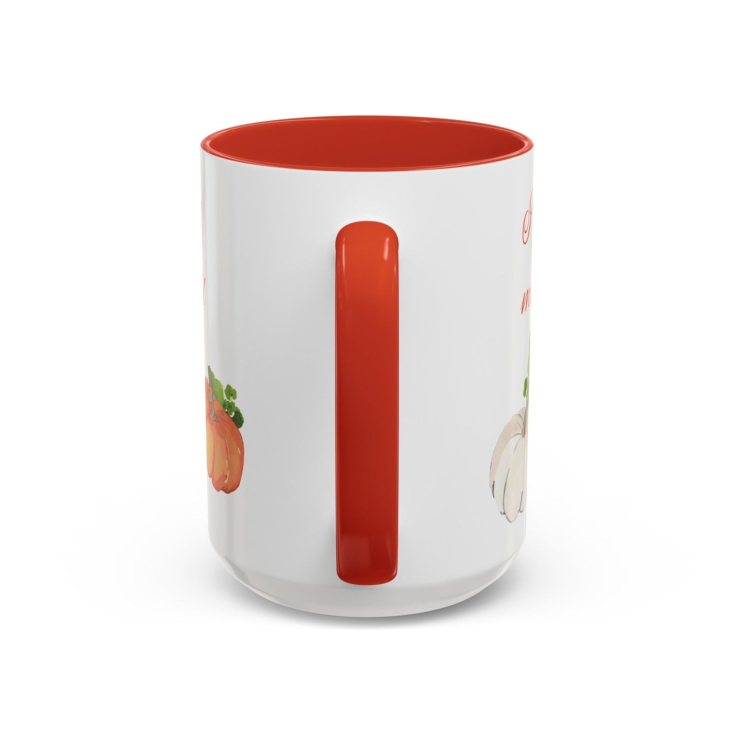 Fall Harvest Two Tone Accent Coffee Mugs (11 oz, 15oz)