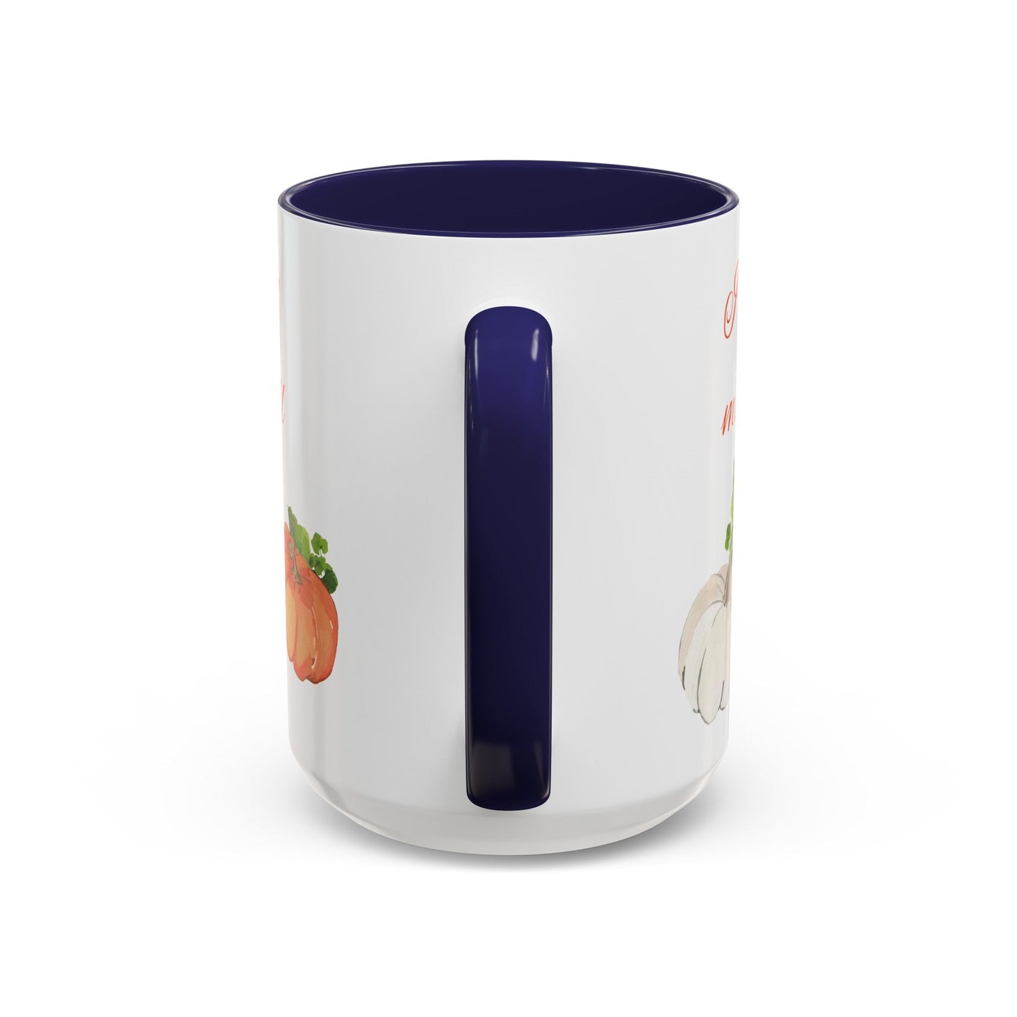 Fall Harvest Two Tone Accent Coffee Mugs (11 oz, 15oz)