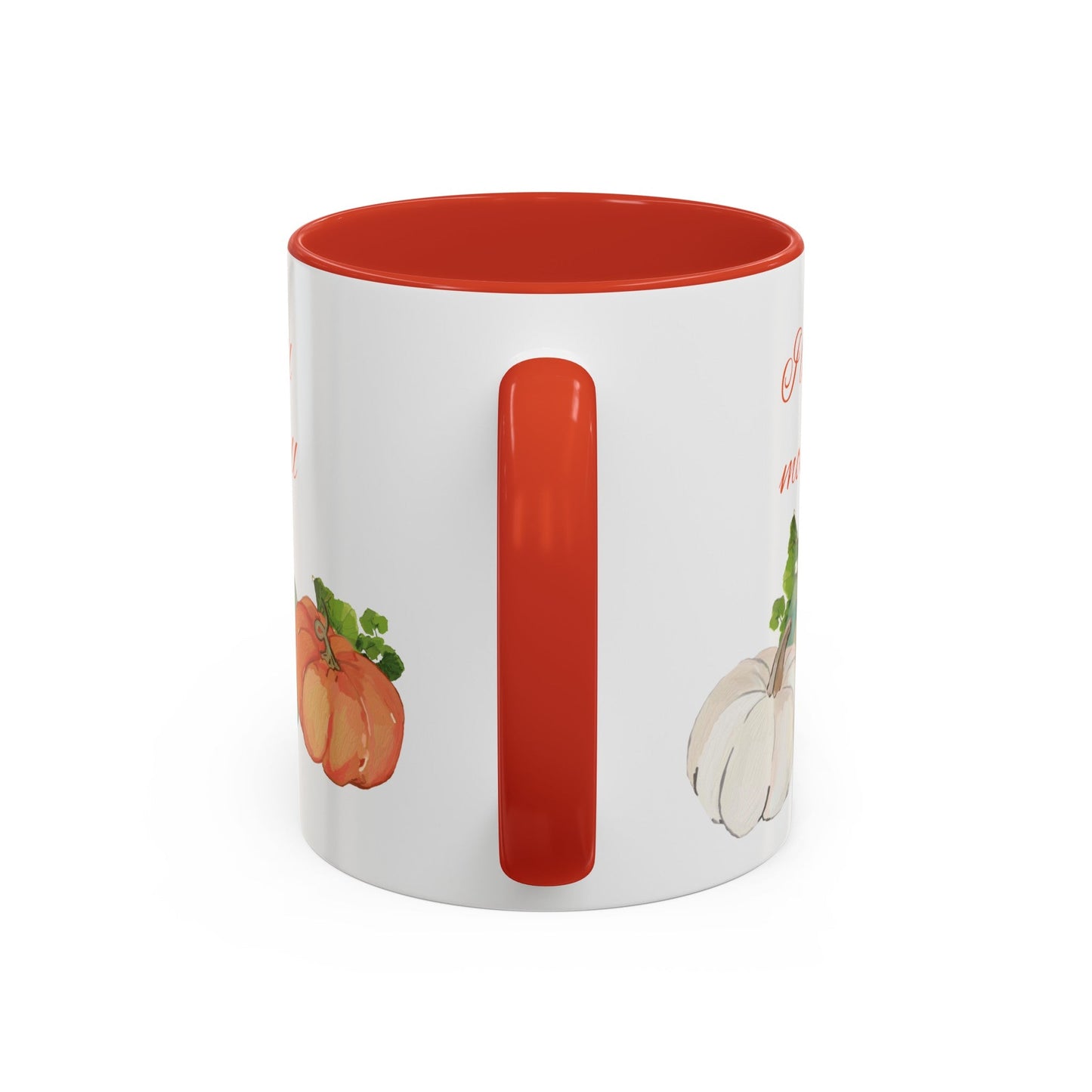 Fall Harvest Two Tone Accent Coffee Mugs (11 oz, 15oz)