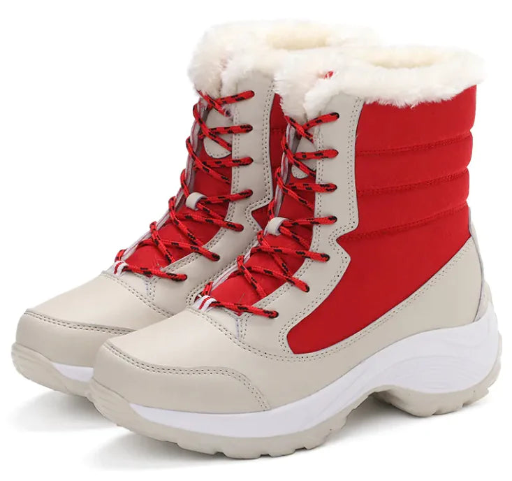 New Fleece-lined High-top Women's Shoes