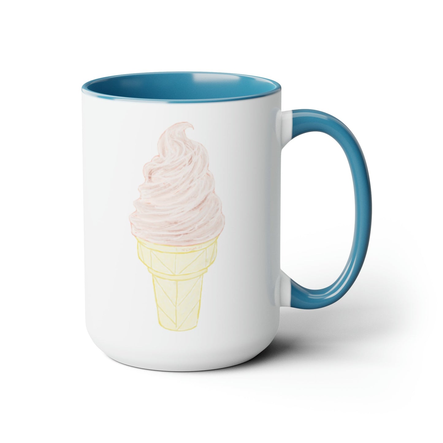 Ice Cream Two-Tone Coffee Mugs, 15oz