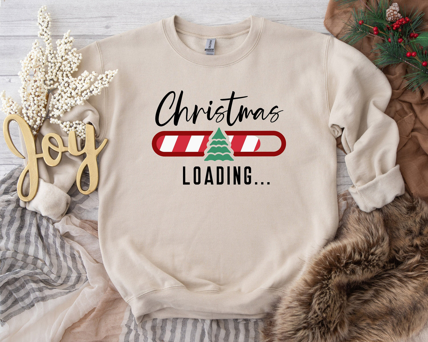 Christmas Loading 100% Cotton T-shirt High Quality