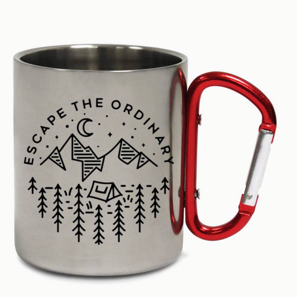 Carabiner steel Camping Mug