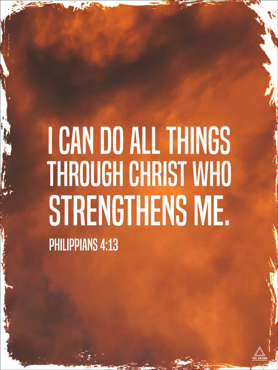 Philippians 4:13 Poster I Can Do All Things Bible Scripture Verse Quote Wall Art (18"x24")