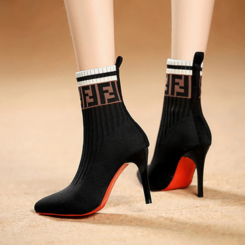 Chic Stylish Sock Heels