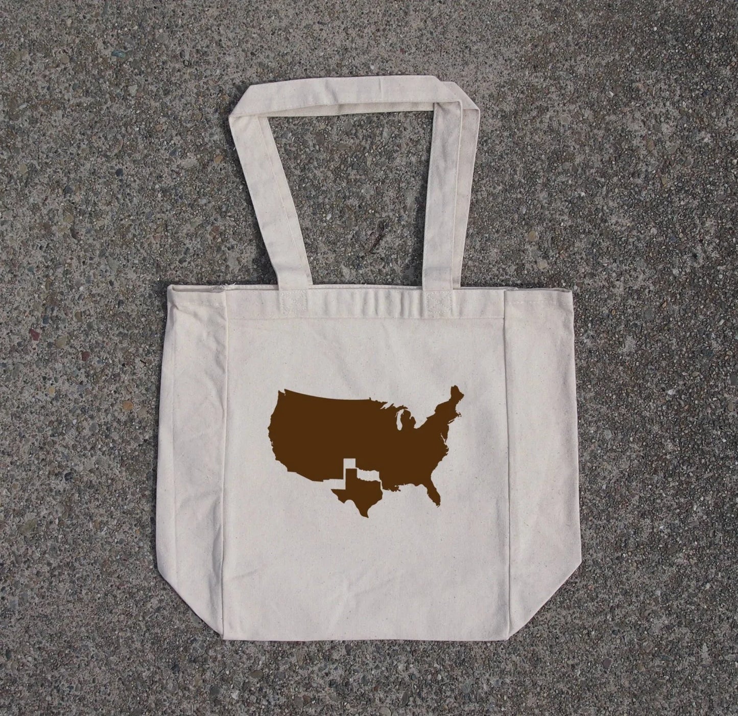 Texas -  Cotton Natural Tote Bag