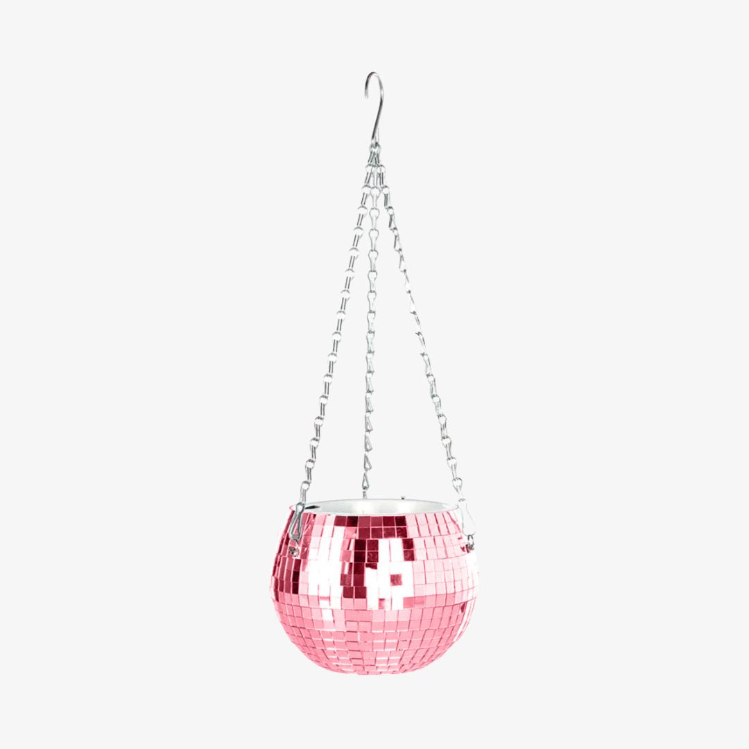 Disco Ball Planter - Pink