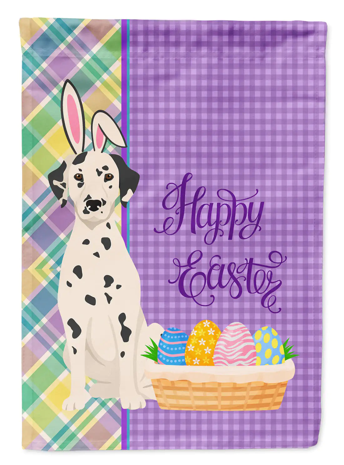 Dalmatian Easter Garden Flag