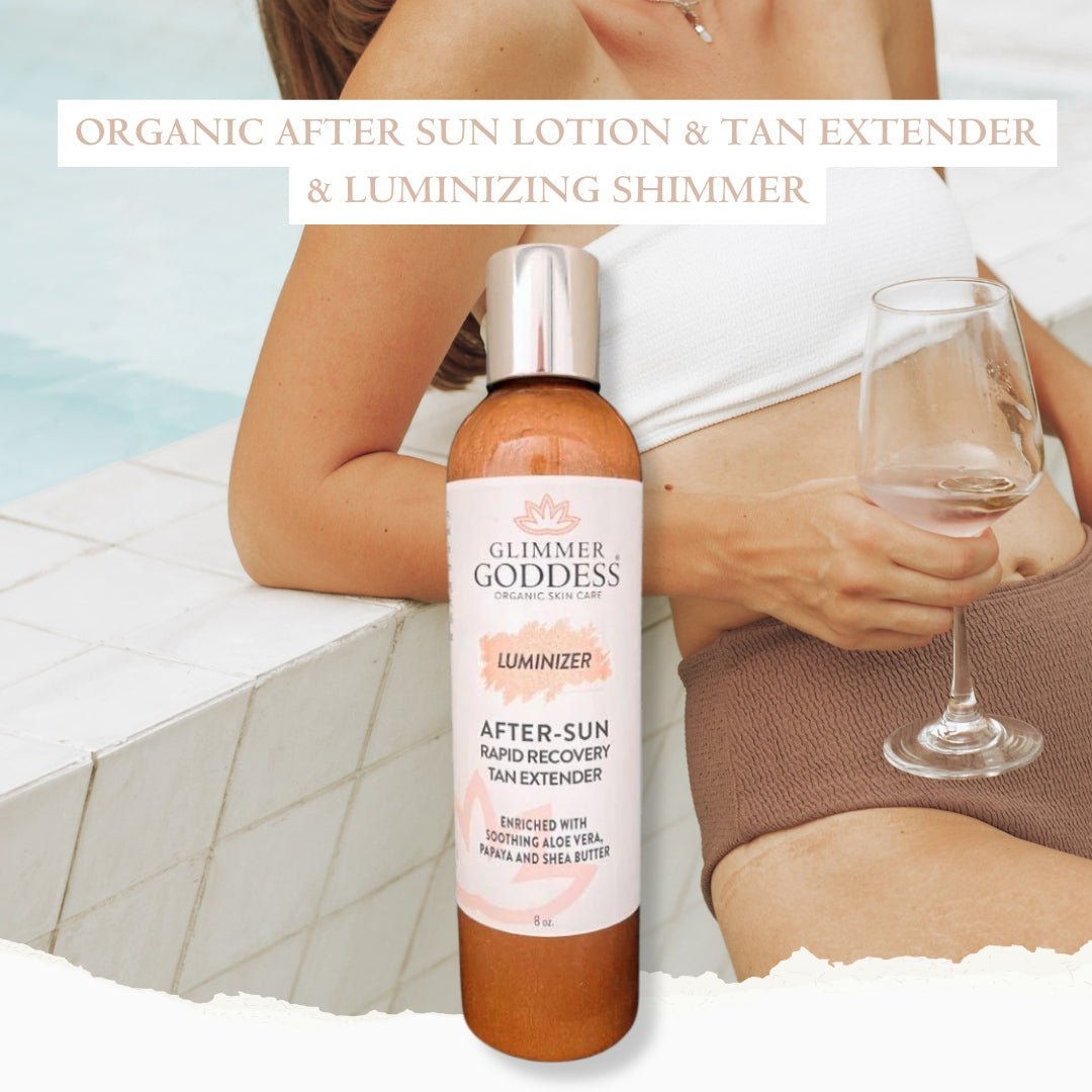 Organic After Sun Lotion & Tan Extender + Luminizing Shimmer