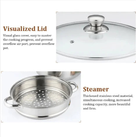 Three-Layer Multi-Purpose Soup Steamer