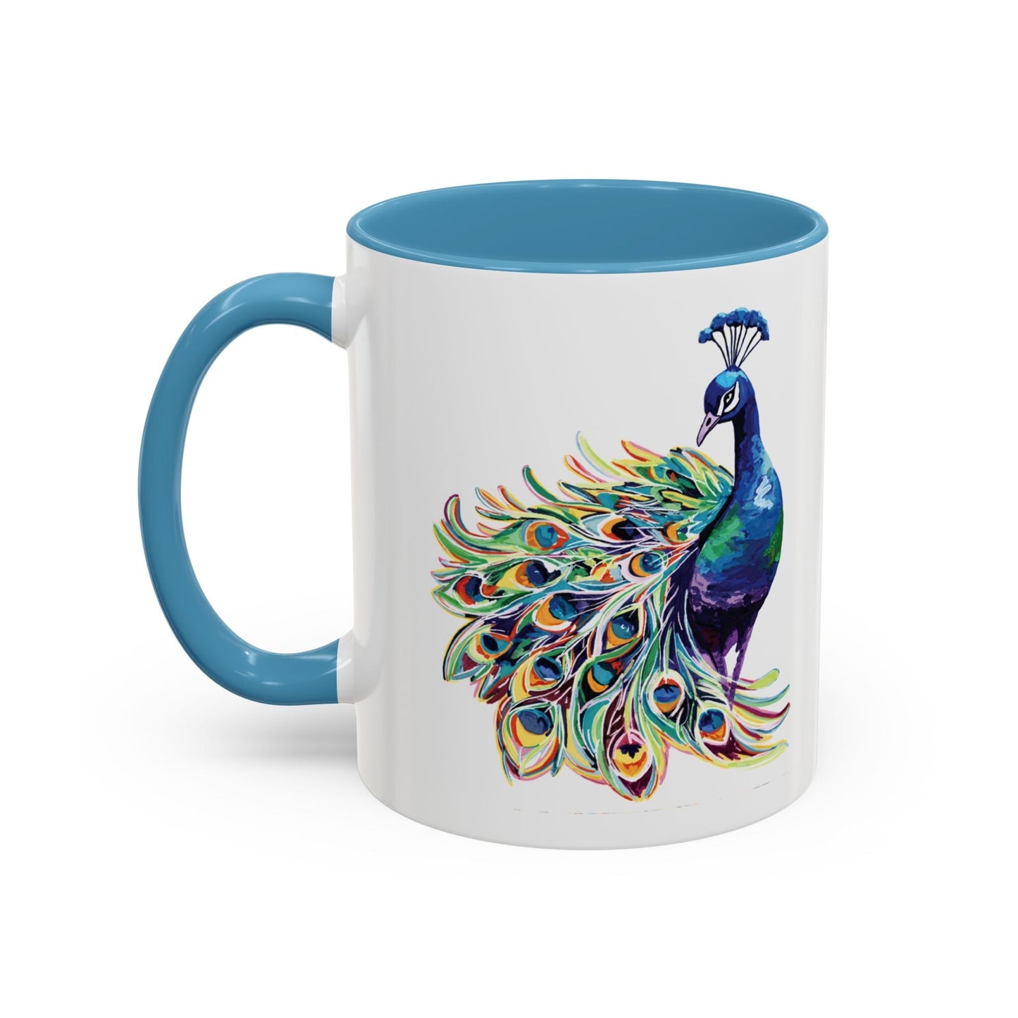 Peacock Two Tone Coffee Mugs (11oz & 15oz)