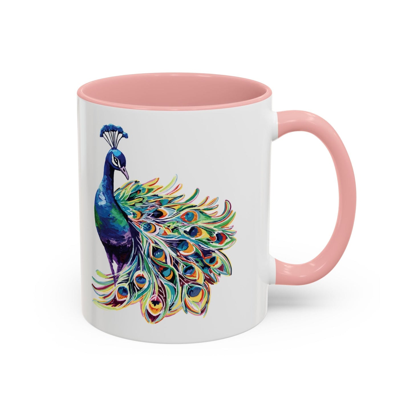 Peacock Two Tone Coffee Mugs (11oz & 15oz)