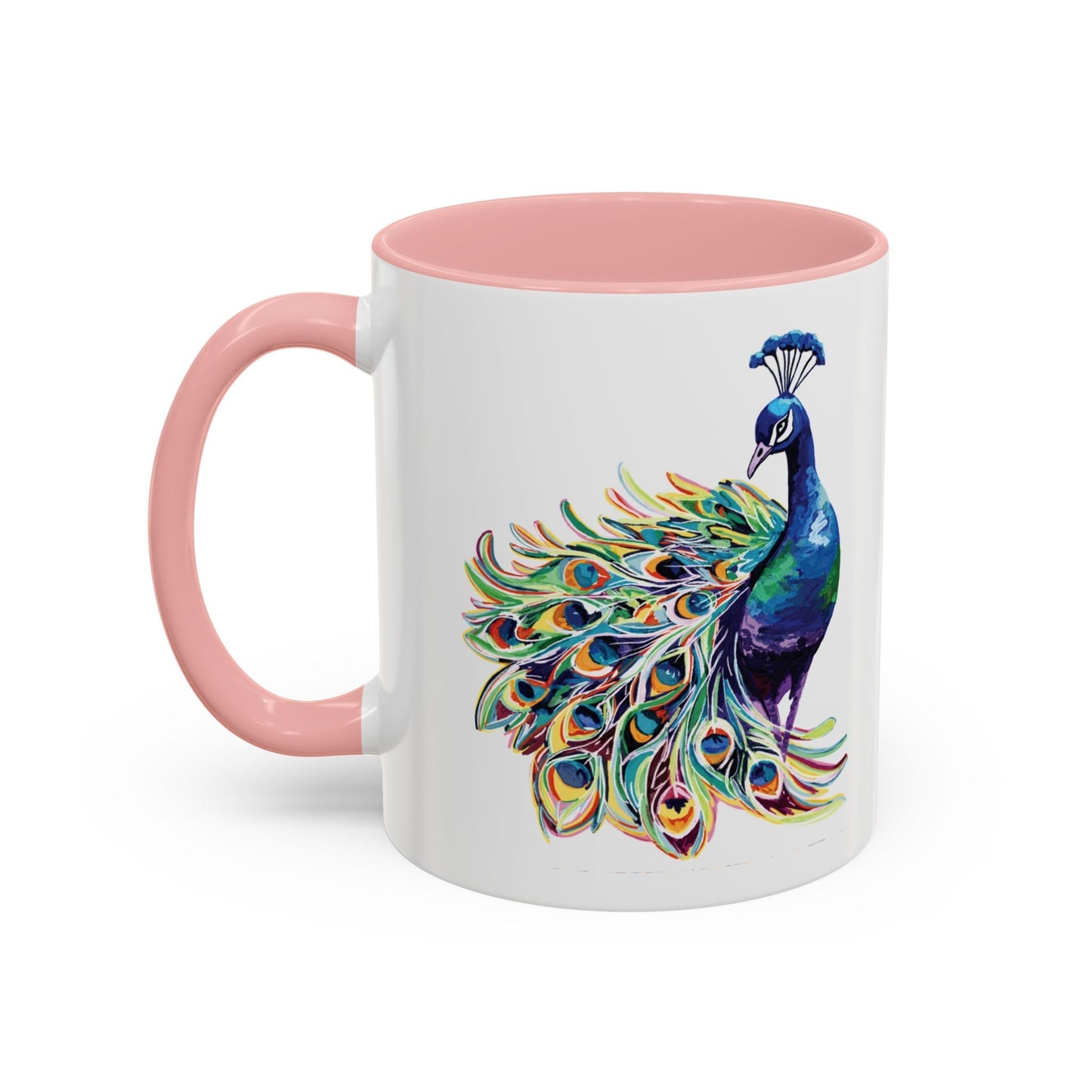 Peacock Two Tone Coffee Mugs (11oz & 15oz)