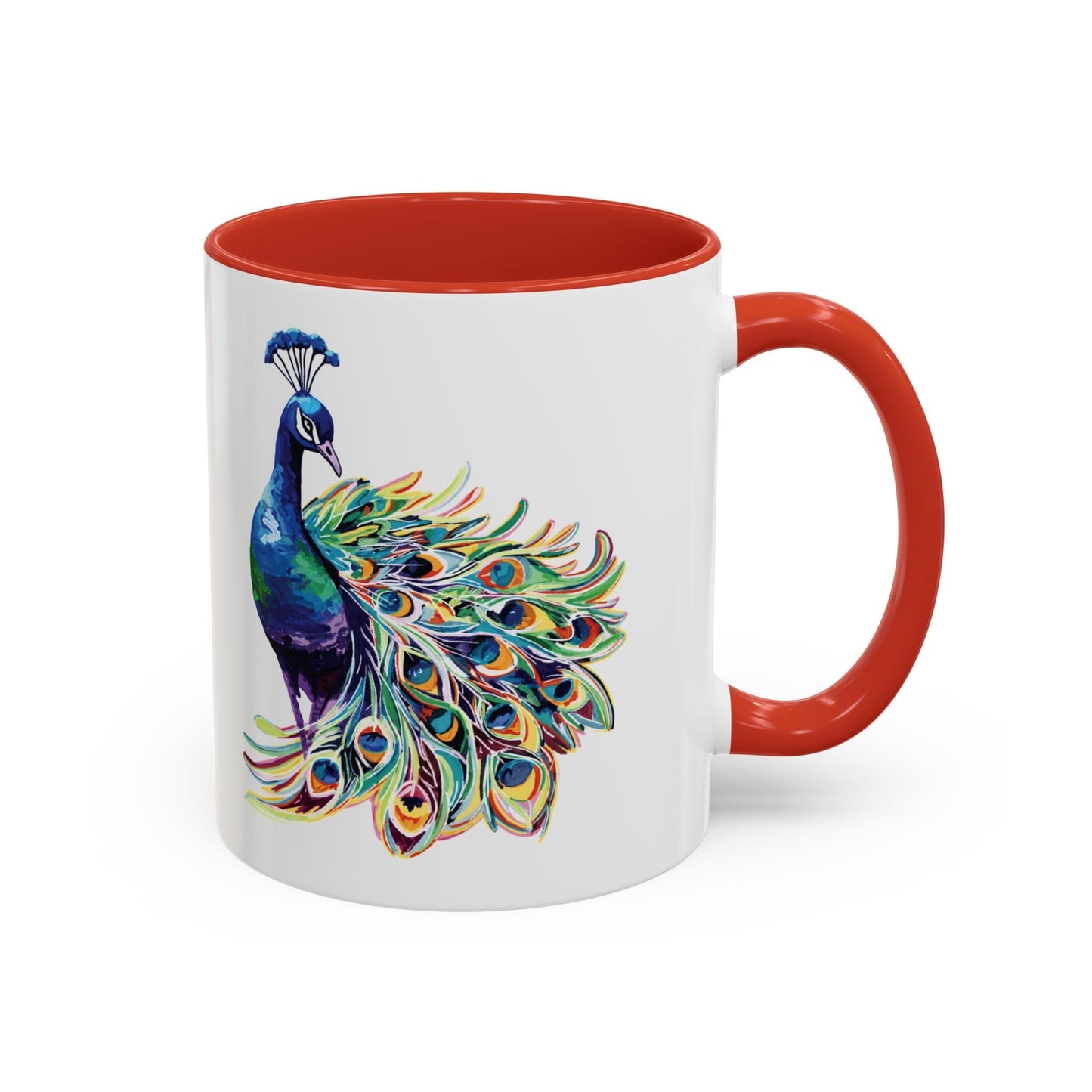 Peacock Two Tone Coffee Mugs (11oz & 15oz)