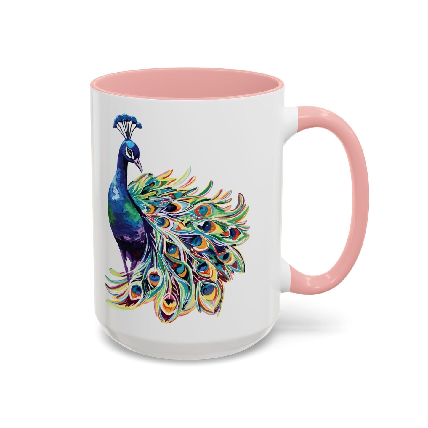 Peacock Two Tone Coffee Mugs (11oz & 15oz)