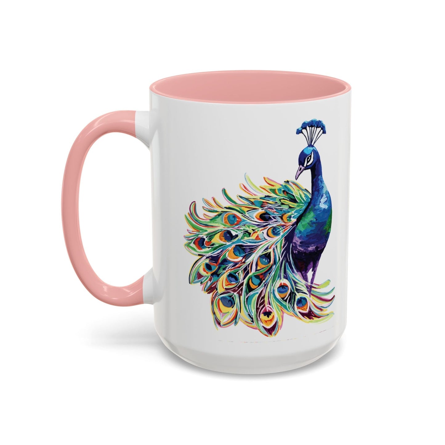 Peacock Two Tone Coffee Mugs (11oz & 15oz)