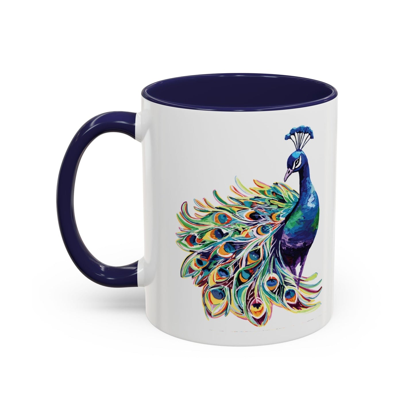 Peacock Two Tone Coffee Mugs (11oz & 15oz)