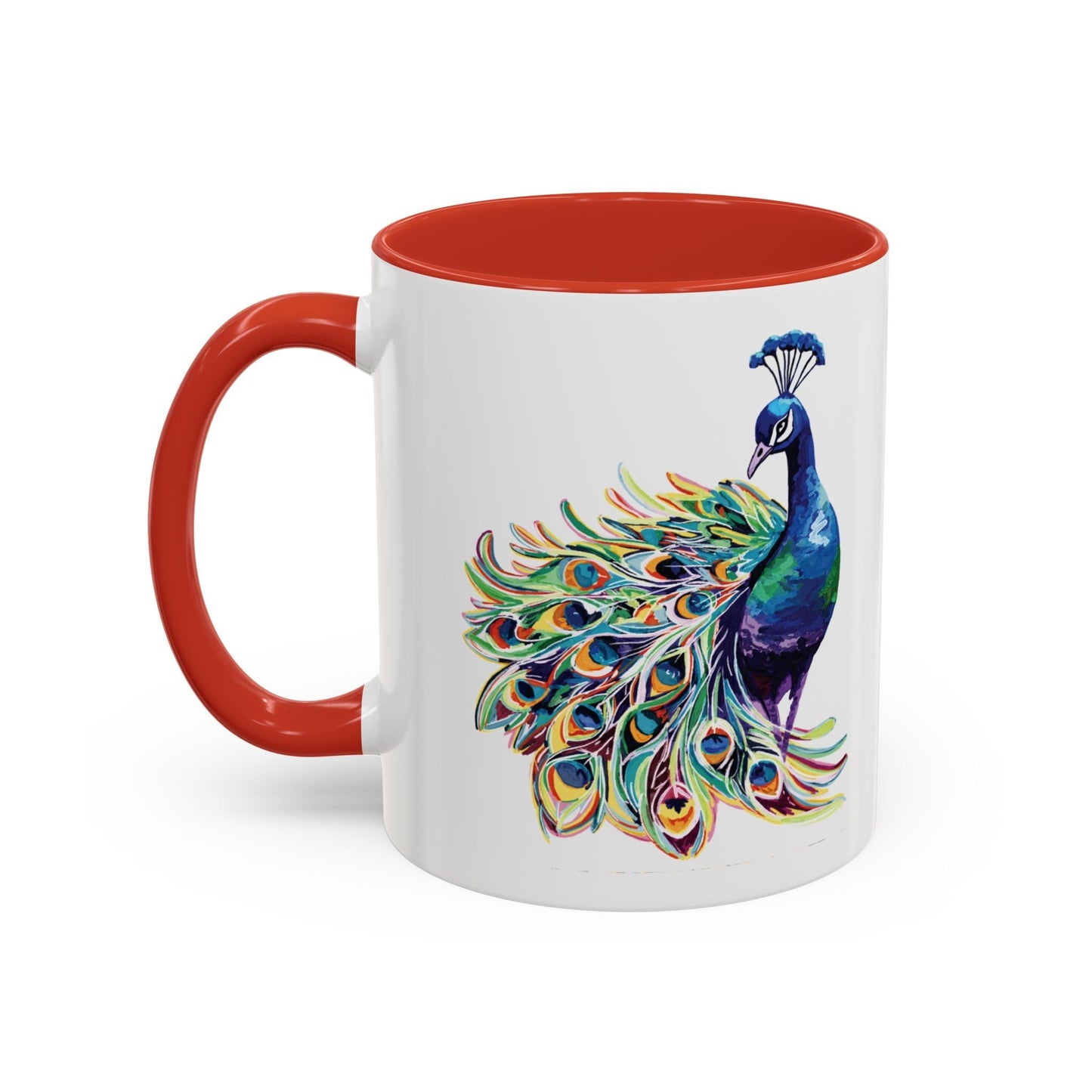 Peacock Two Tone Coffee Mugs (11oz & 15oz)