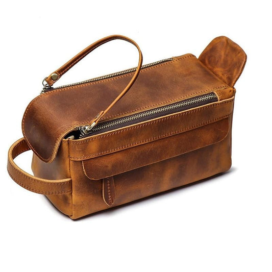 Dado Leather Dopp Kit | Handmade Leather Toiletry Bag -