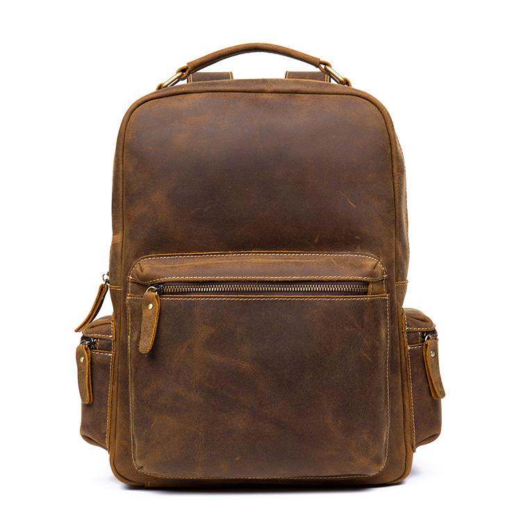 The Langley Backpack | Genuine Vintage Leather Backpack -