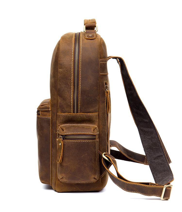 The Langley Backpack | Genuine Vintage Leather Backpack -