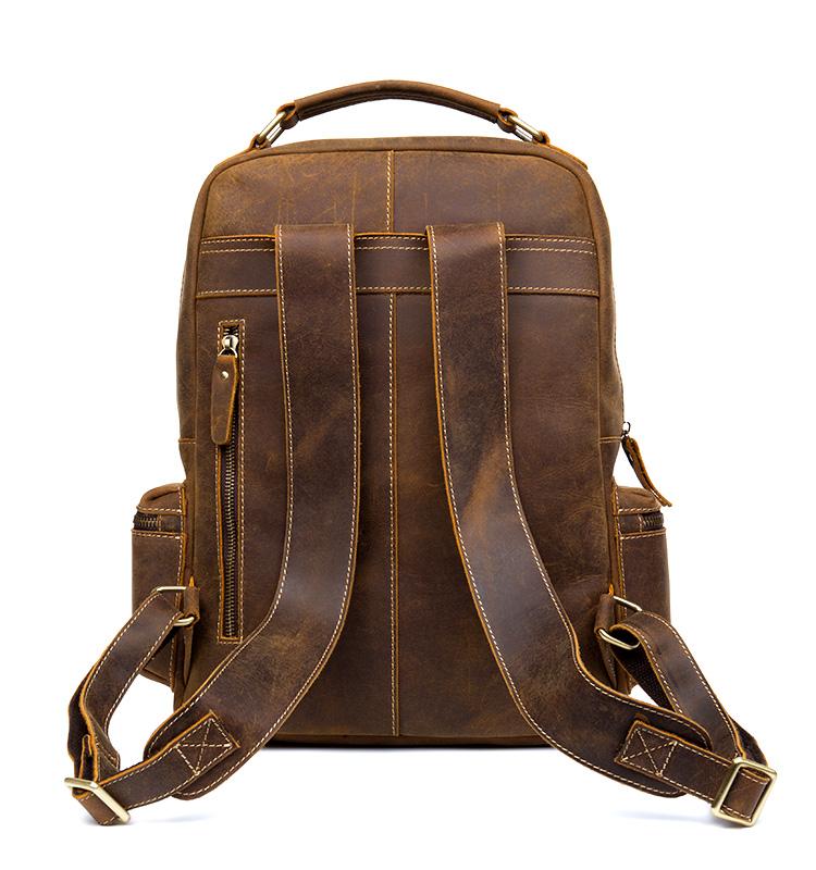 The Langley Backpack | Genuine Vintage Leather Backpack -