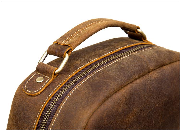 The Langley Backpack | Genuine Vintage Leather Backpack -