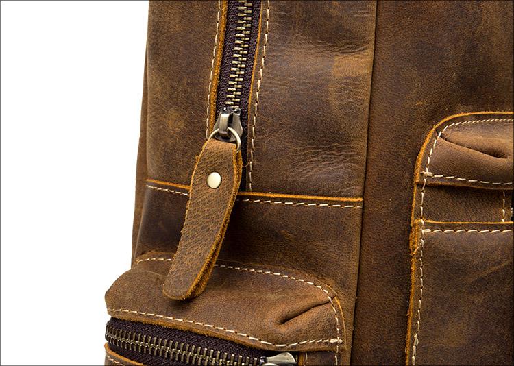 The Langley Backpack | Genuine Vintage Leather Backpack -