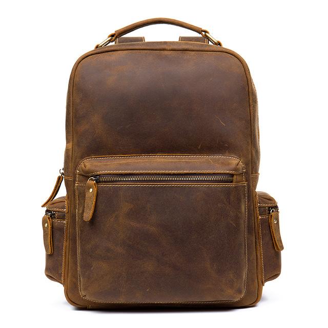 The Langley Backpack | Genuine Vintage Leather Backpack -