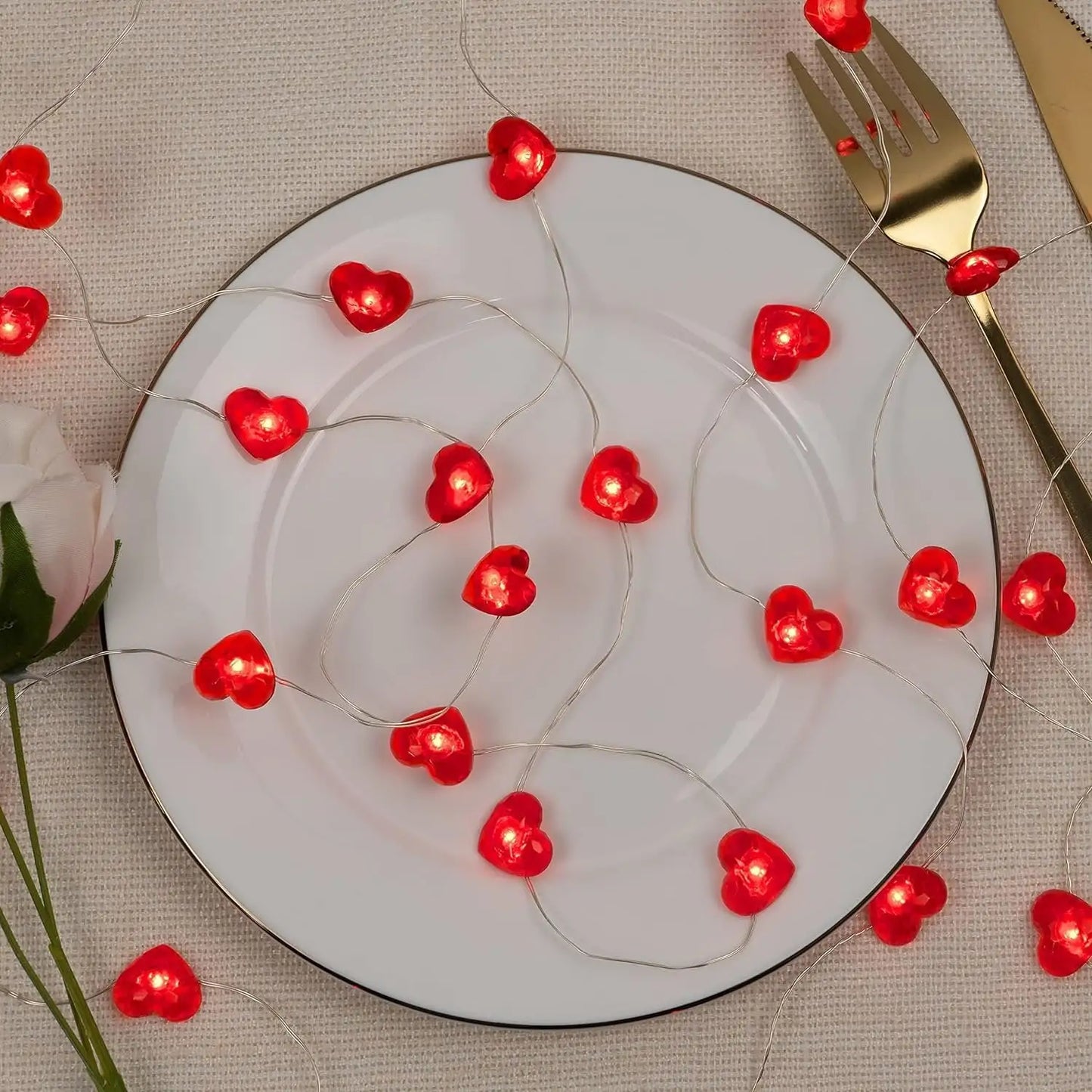 Love Heart String Lights