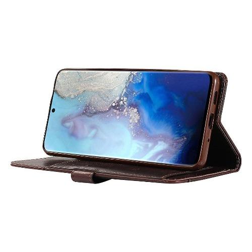 Brown Faux Leather Wallet Case - Samsung Galaxy Note20 Ultra