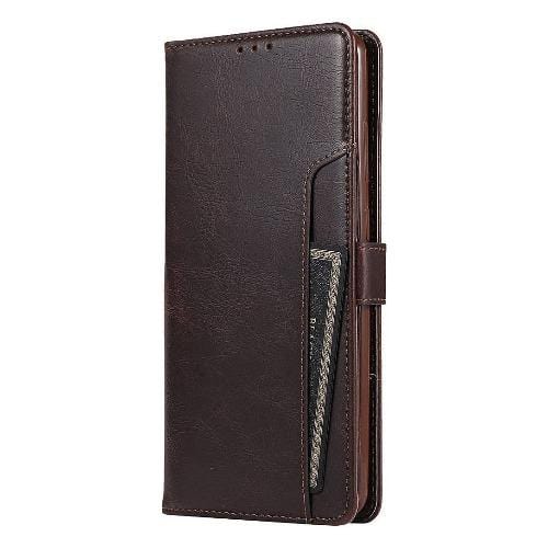 Brown Faux Leather Wallet Case - Samsung Galaxy Note20 Ultra