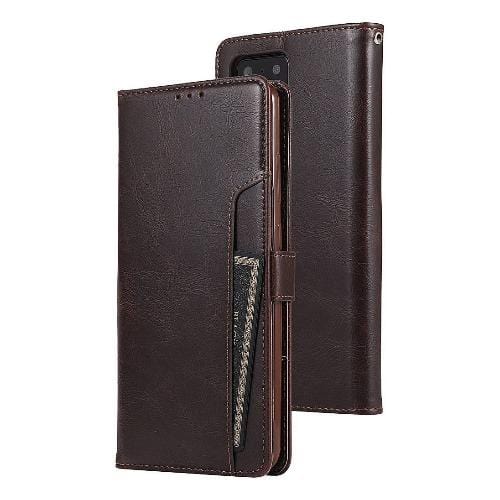 Brown Faux Leather Wallet Case - Samsung Galaxy Note20 Ultra