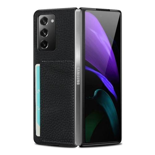 Leather Series Case for Samsung Galaxy Z Fold2 5G (Fold 2- Black