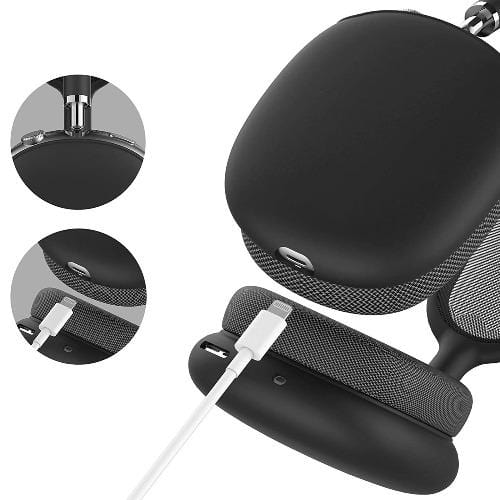 Black Liquid Silicone Cover Case - Apple AirPods Max