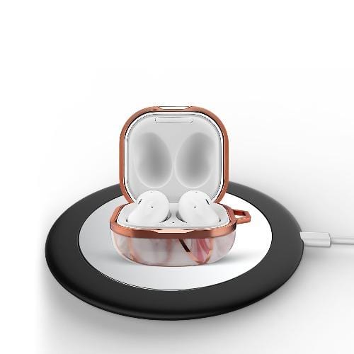 Pink Tile Marble Series Case - Samsung Galaxy Buds Live, Buds Pro, and Buds2 Pro