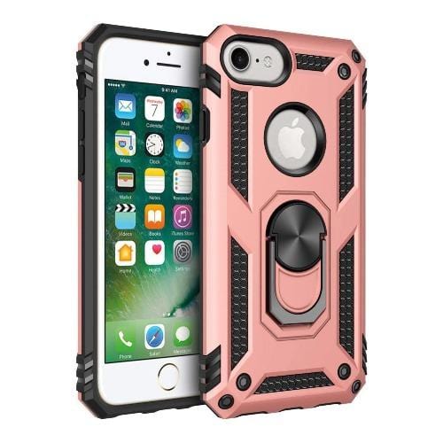 Military Kickstand Rose Gold Series Case - iPhone SE