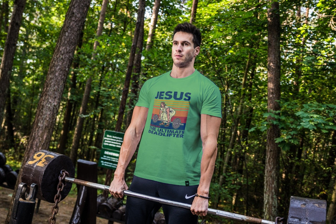 Jesus The Ultimate Deadlifter Tee