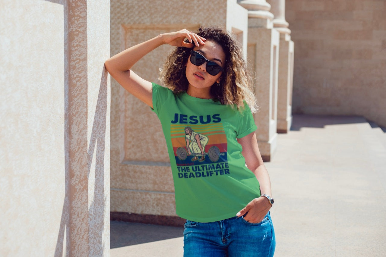 Jesus The Ultimate Deadlifter Tee