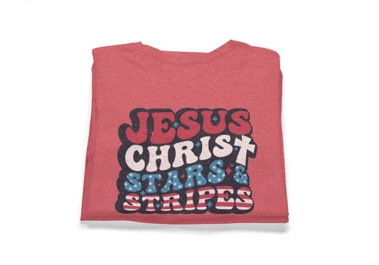 Jesus Christ Stars and Stripes Tee