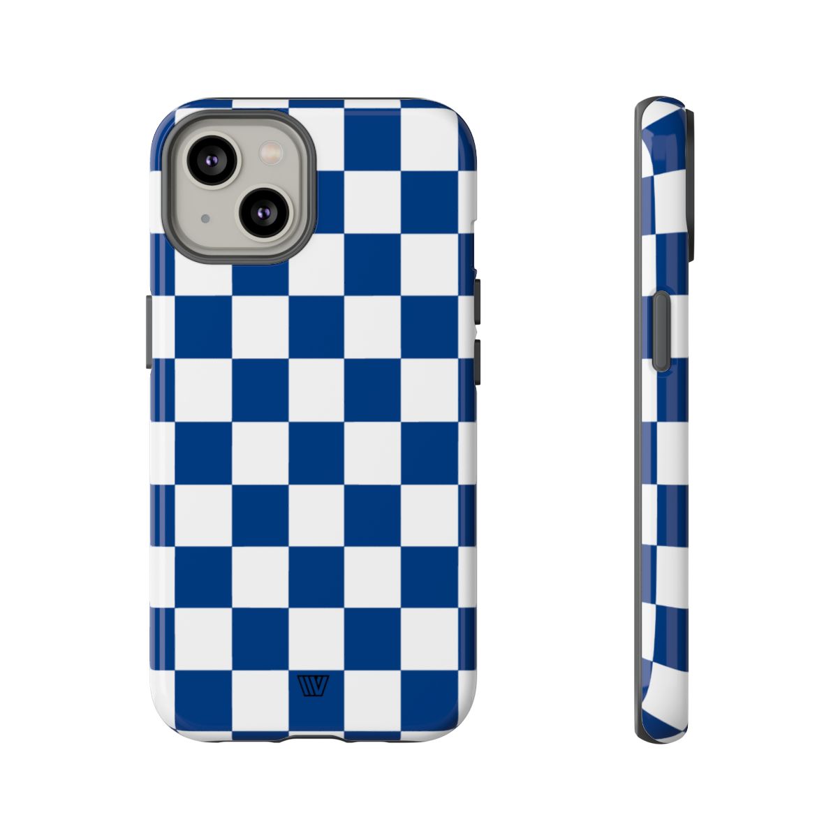 BLUE WHITE CHECKERBOARD | Tough Phone Case