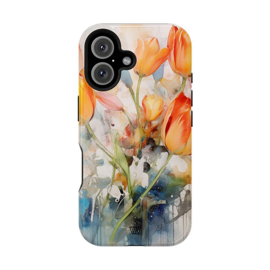 WATERCOLOR TULIPS | MagSafe Tough Phone Case