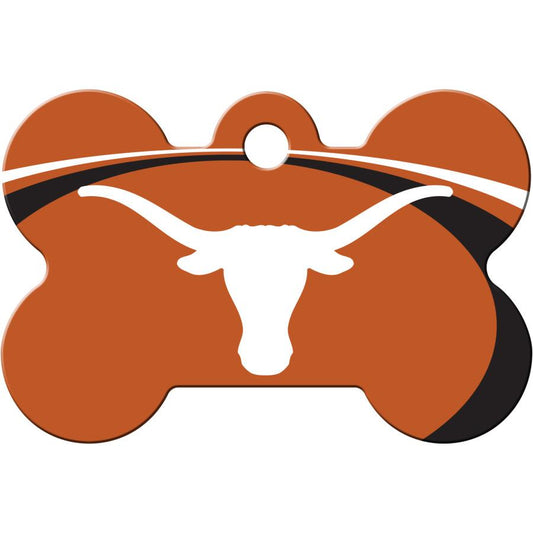 Texas Longhorns NCAA Pet ID Tag - Large Bone