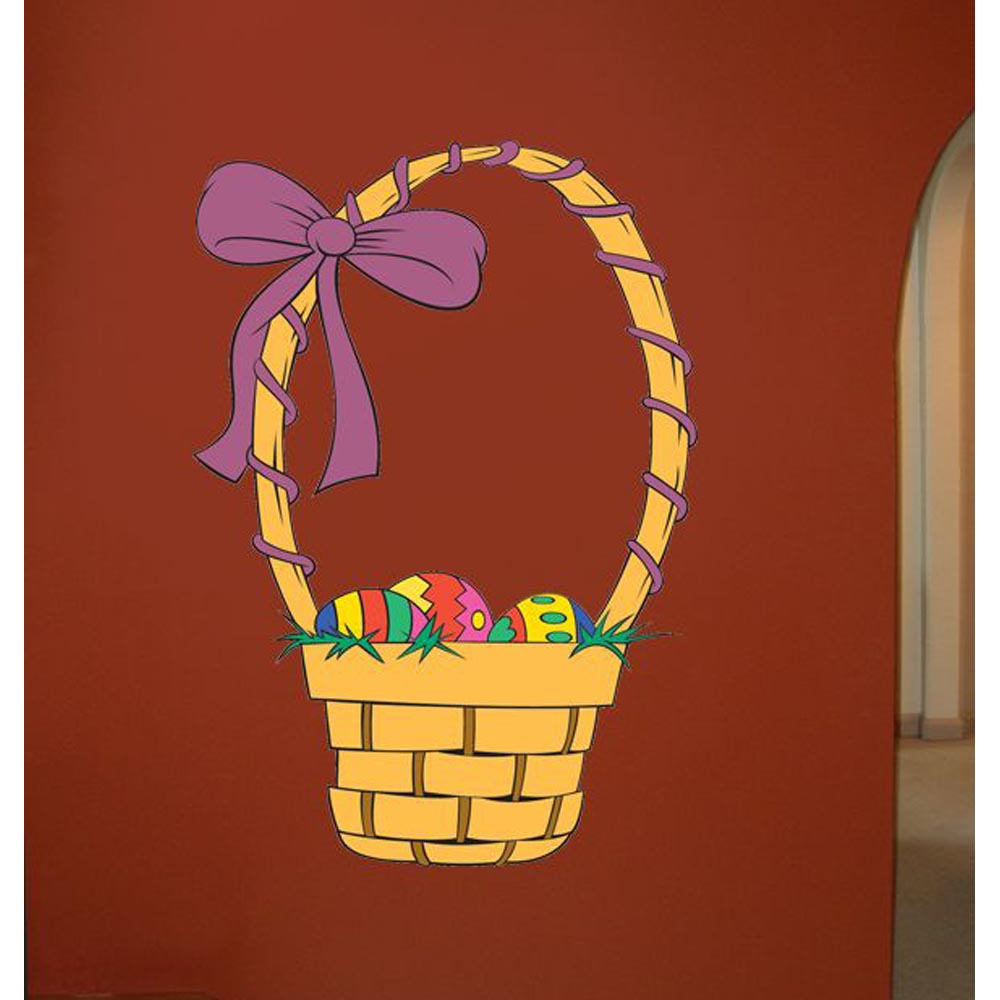 Easter Basket Wall Decal (5 Sizes Available)