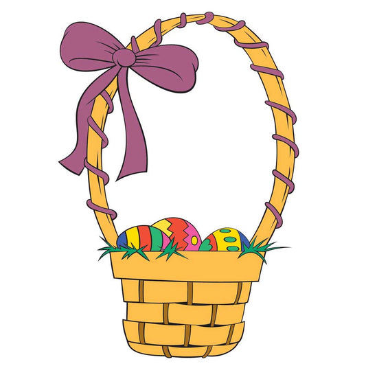 Easter Basket Wall Decal (5 Sizes Available)