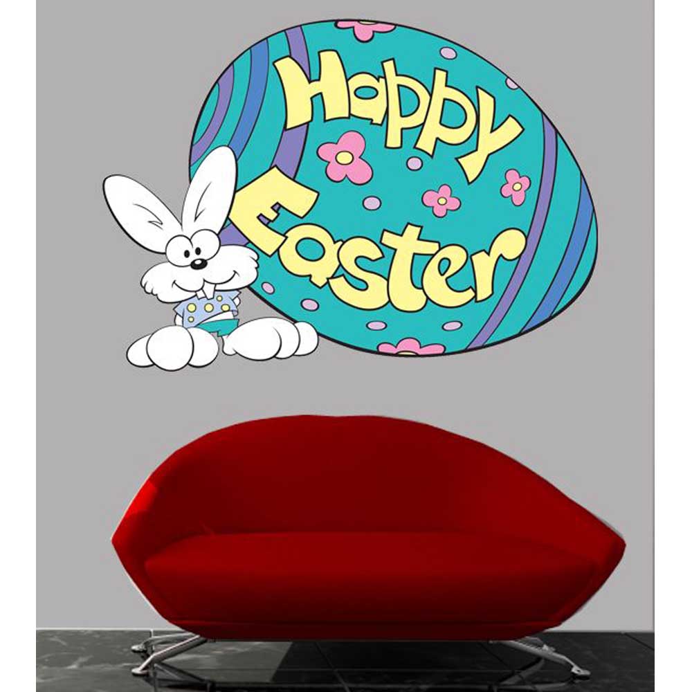 Happy Easter Wall Decal (5 Sizes Available)