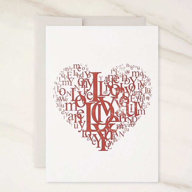 Love - Valentines Day Greeting Card