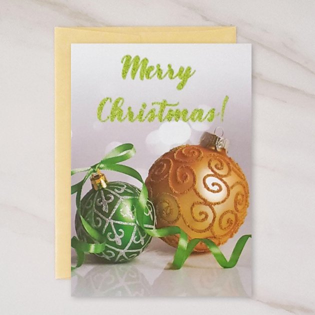 Christmas Ornaments - Christmas Greeting Card