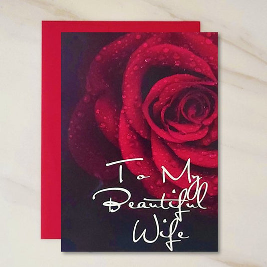 Beautiful Wife - Valentine's Day Greeting Card for Wife