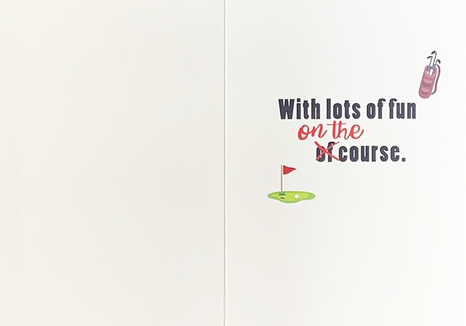 Golf Father's Day Card - Father's Day Greeting Card